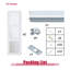 72" x 80" Sliding Closet Doors White and Solid Manufactured Wood With Installation Hardware Kit & Handle-100781965-116677107