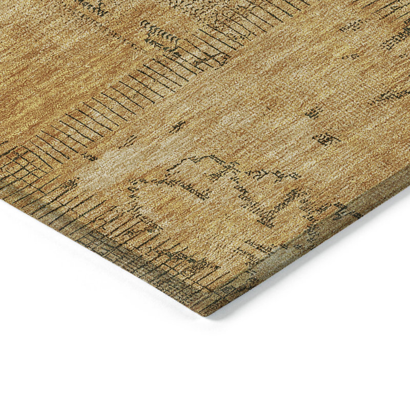 Tapis intérieur lavable 9 pi x 12 pi gris et gris anthracite