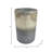 Cylinder Two Tone Glass Table Vase for Home Tabletop Decor - Decorative Tall Flower Vase Accent for Shelves, or Living Room Styling - Silver & Bronze-939092280