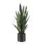 40" Artificial Snake Plant in Black Pot