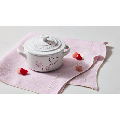 Le Creuset Stoneware Classic Round Mini Cocotte Mon Coeur 8 Oz
