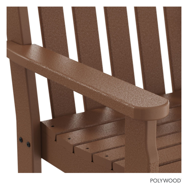POLYWOOD Vineyard Garden Arm Chair, Teak