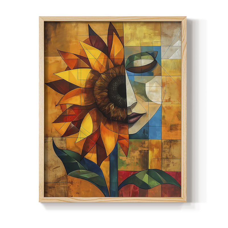 Impression encadrée FLORAL Series CDLxxxix - bois massif, H 30 po x l 24 po