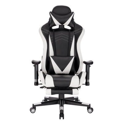 Inbox Zero Adjustable Armrest and Reclining PC & Racing Game Chair