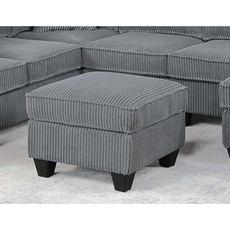 Jillie 5-Piece Sectional Set, Fog Corduroy