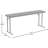 6-Foot Grey Plastic Folding Training Table