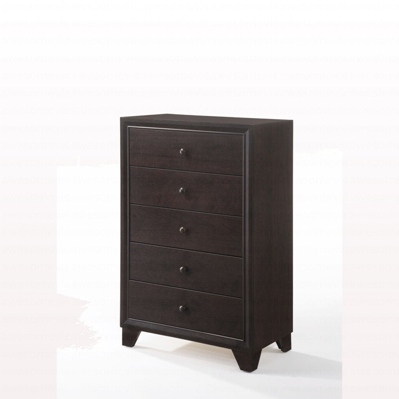 Commode moderne à finition espresso