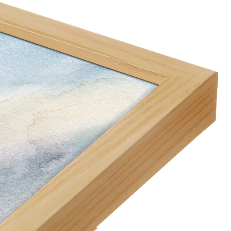 «Blue Sky» par Molly Mattin, reproduction d'art, Tan, L 36 x H 48, Impression encadrée