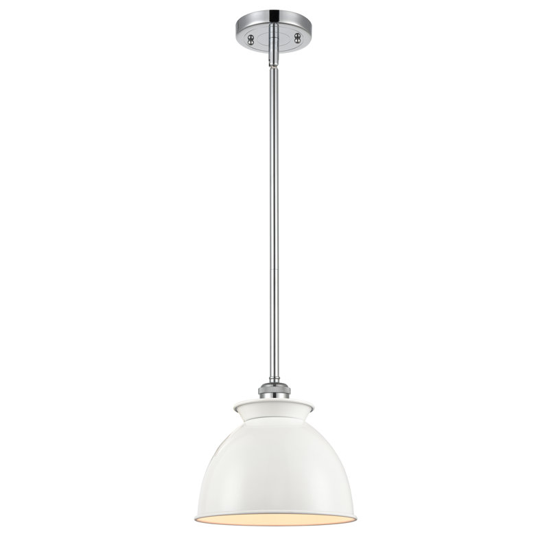 Arev 1 - Light Single Pendant, Glossy White, LED, Polished Chrome