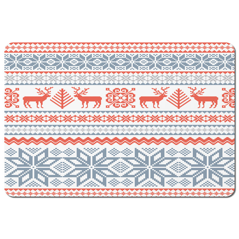 Galloway Polyester, Wood/Bamboo Geometric Rectangle Placemat