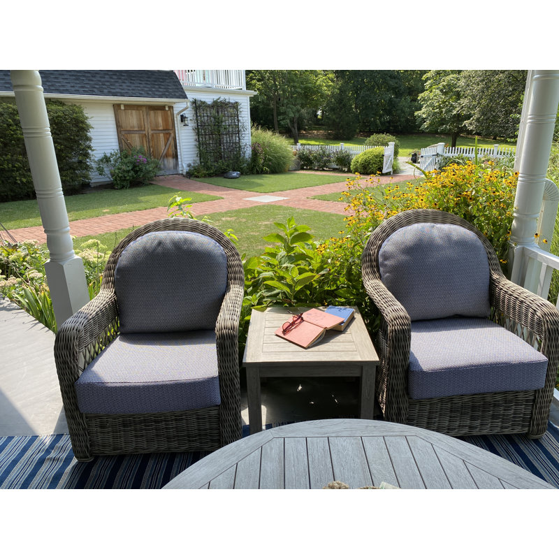 Chaise de patio avec coussins Julia, Ciel