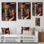 Monette - Portrait mural en bois sur bois de pin naturel-1434435984