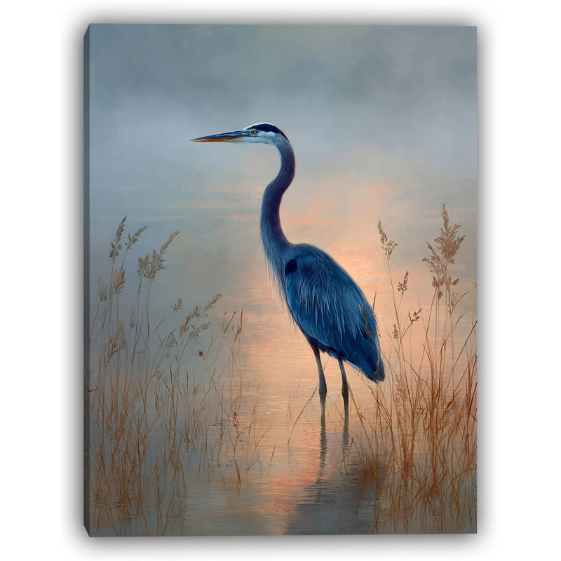 «Quiet Marsh Sunrise», art mural sur toile tendue