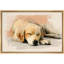 «Sleeping Golden Retriever», œuvre d'art animalier douillet mignon, impression sur toile encadrée, impression numérique-124851514-124851513
