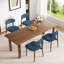 Modern Minimalist Dining Chair With Wood Legs, Mid-Century Accent Chair For Kitchen, Living Room, And Vanity-1442479501-1442479500