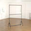 Two Tier Heavy Duty Clothes Rail Garment Hanging Rack In Black-1851121948