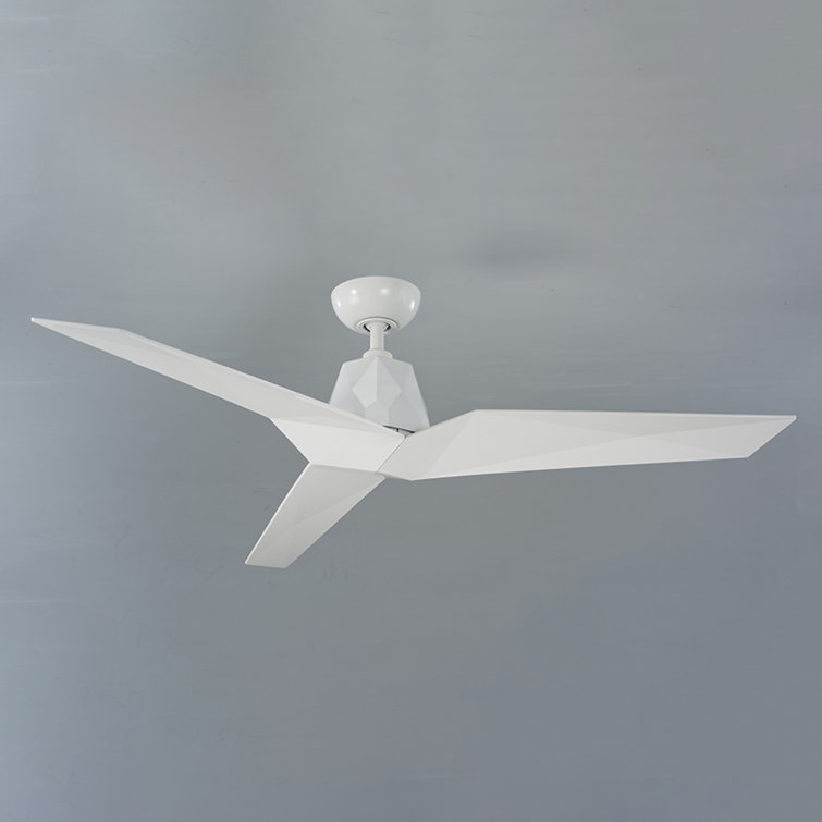 60" Vortex 3 - Blade Outdoor/Indoor Smart Standard Ceiling Fan with Wall Control Included, Works With Alexa and iOS or Android App