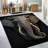 Abstract Geometric Design Non Woven Soft Type Printed Rug for Living Room and Bedroom Décor-114330279