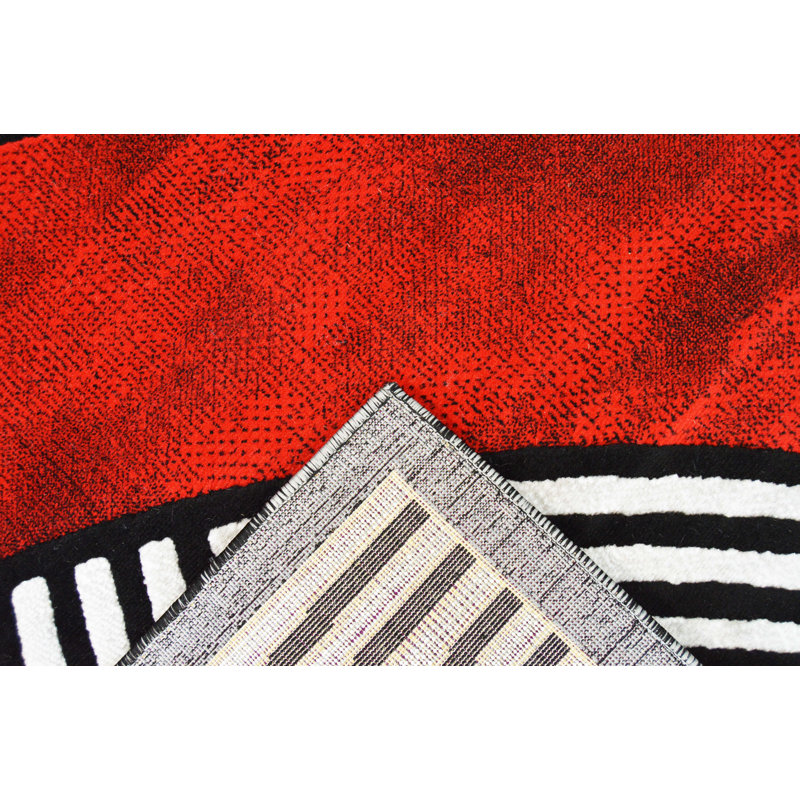 Tapis rouge / gris Arbutus, Rectangle 8 pi x 10 pi 5 po