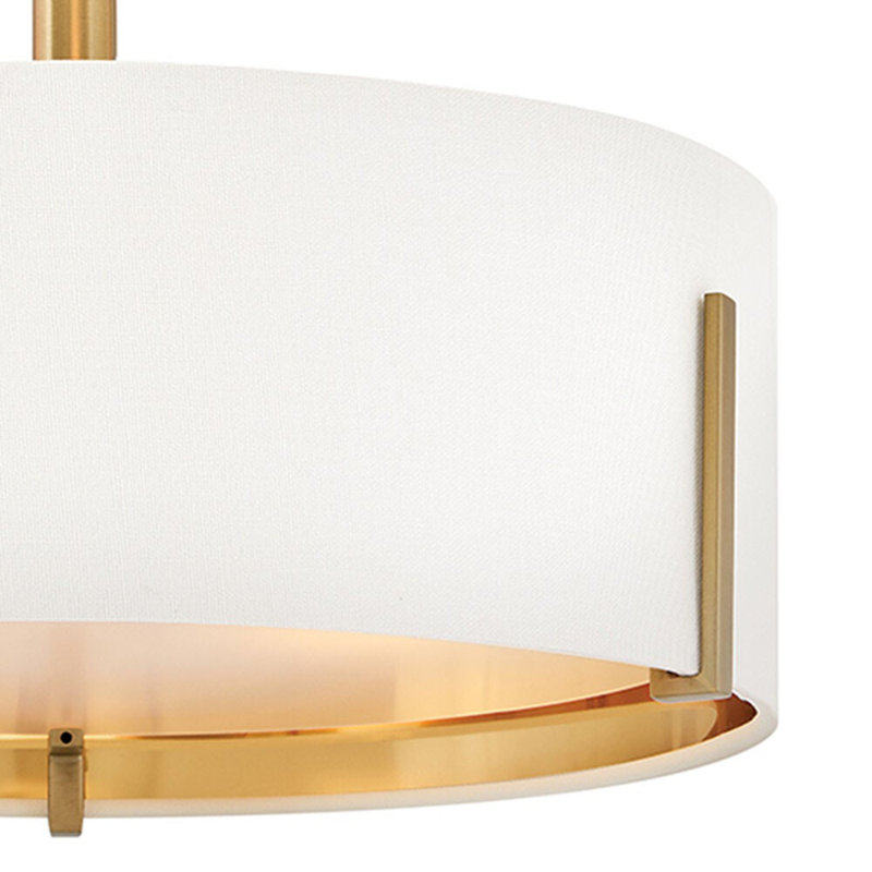 Hinkley Halle Semi Flush Mount, Lacquered Brass