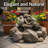 Florin Weather-Resistant Rocky Waterfall Outdoor Water Fountain with Lights