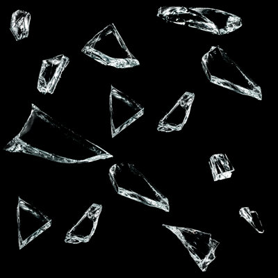 Shattered Glass Pieces by Aluxum