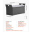 Banc de rangement extérieur PE Rotin 40Gal Deck Box