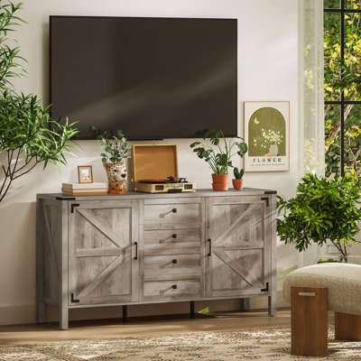 Buffet 59 "avec 2 portes de grange Farmhouse