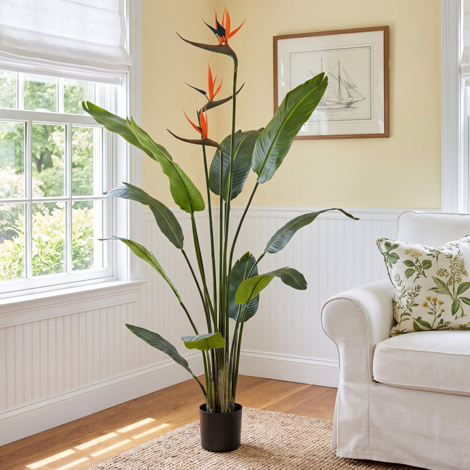 Bird of Paradise Tree in Pot, 48" H x 18" W x 18" D