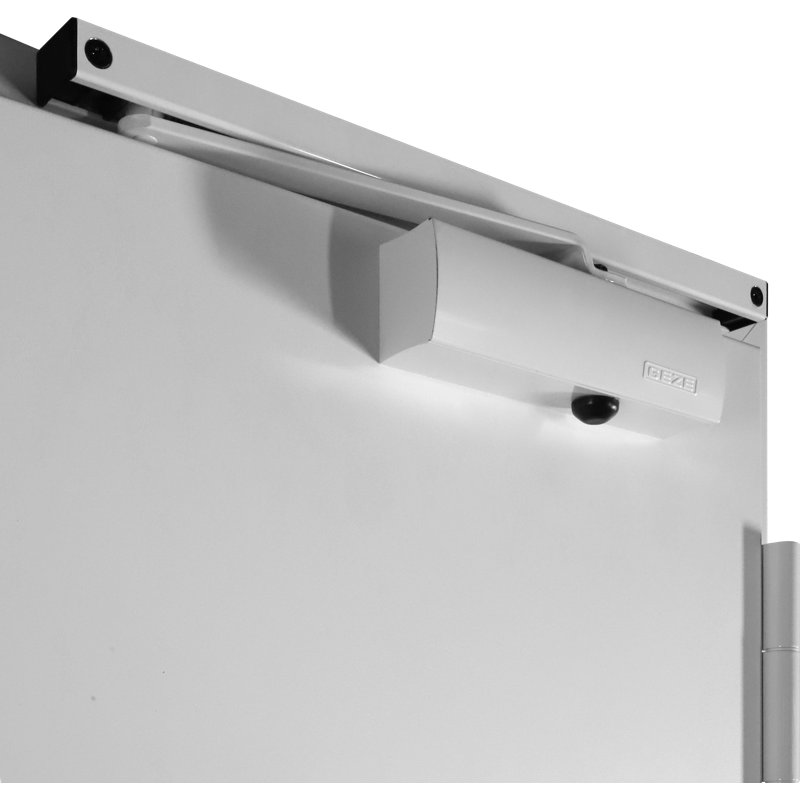 Zephyr Anthracite and Brown Zinc-Galvanized Steel Front Door with Frosted Glass