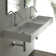 WS Bath Collections Unlimited 17.7'' White Ceramic Rectangular Bathroom Sink with Overflow