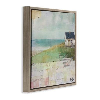 Cadre flottant Quiet Place By The Coast, design par Opal Edison