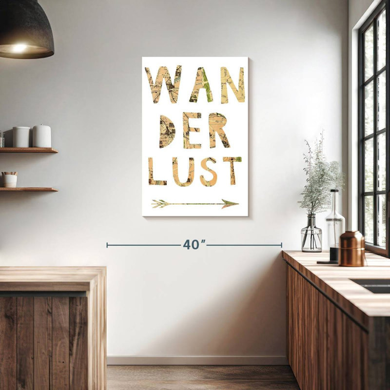Tergel Maps Wanderlust III, 36" H x 24" W