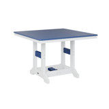 Berlin Gardens Garden Classic Regular Top With White Base Square Bar Table