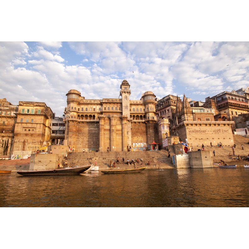 Varanasi - Photographie sur toile tendue, H 8 po x l 12 po x P 1 po