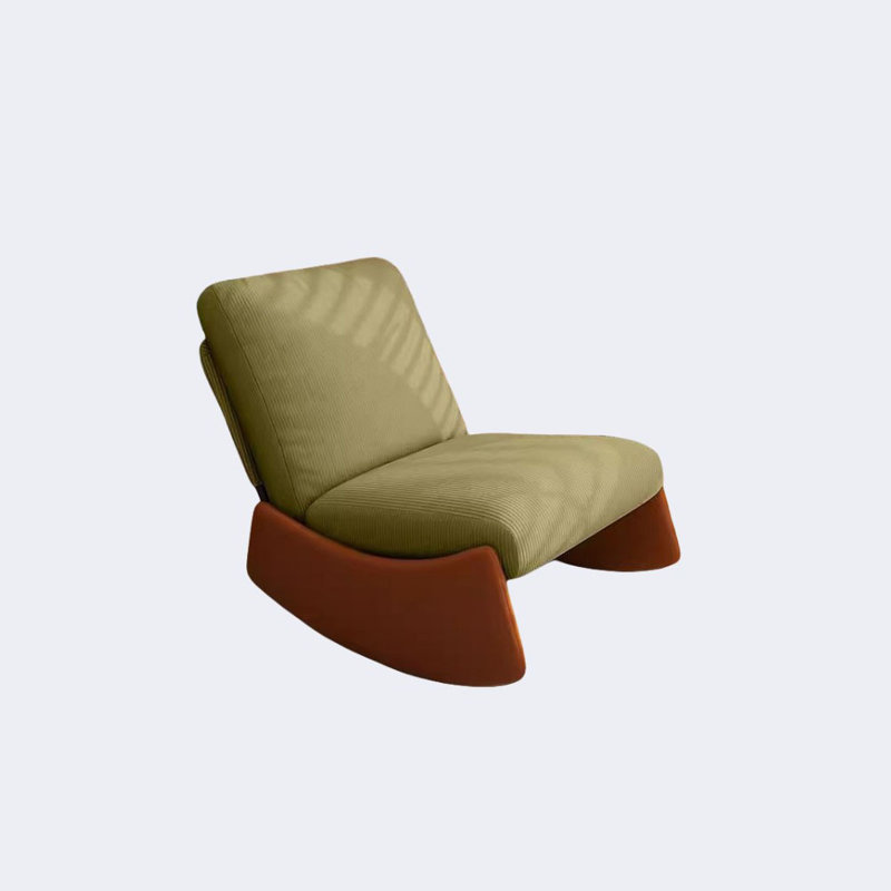 Chaise berçante simple de style européen, Vert
