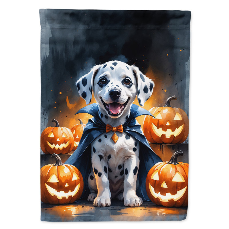 Drapeau de chiot Halloween House, Dalmatien