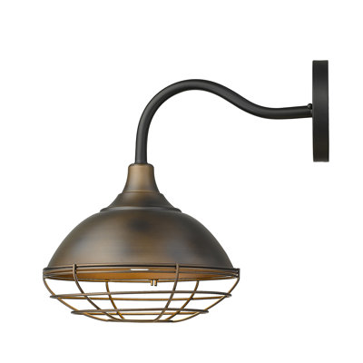 Luminaire de grange d'extérieur à 1 ampoule de 15,75 po en bronze Josephs
