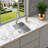 15 inch Brushed Nickel Stainless Steel Undermount Kitchen Sink with 9 inch Deep Single Bowl Basin