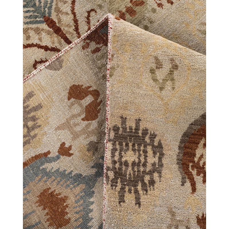 Overdyed One-of-a-Kind 9' 3" x 12' 4" Hand Knotted Area Rug