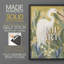 Floral Egret II, reproduction encadrée - bois massif-431336084-431336086