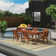 Anautica 6 - Person Wood Patio Dining Set with Rectangular Table