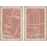 Larina Twisted Mirror by Marmont Hill - 2 Piece Single Picture Frame Print Set