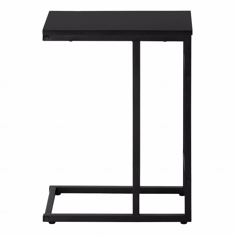 Table d'appoint, en forme de C, bout, côté, contemporain, moderne, Noir