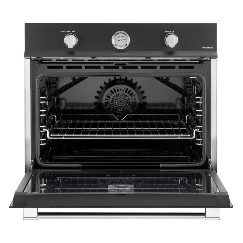 Verona 30 Inch Built-In Gas Wall Oven with 3.5 cu. ft. Capacity (Matte Black), Matte Black