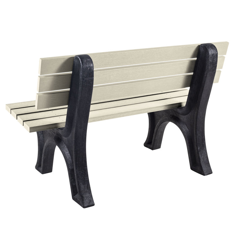 Swing Outdoor Bench, Whitewash