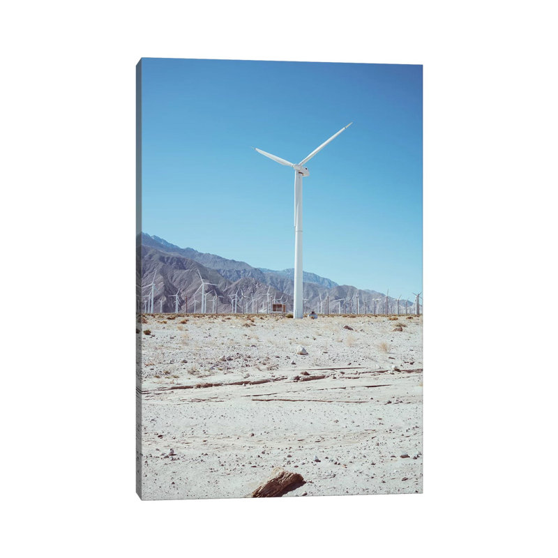 Palm Springs Windmills III by Bethany Young - Print on Canvas, Wrapped Canvas, 66.04cm H x 45.72cm W x 3.81cm D