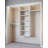 Modular Closets Closet System Walk-In Sets, 2 Hanging Unit with Shelf Tower-700923364