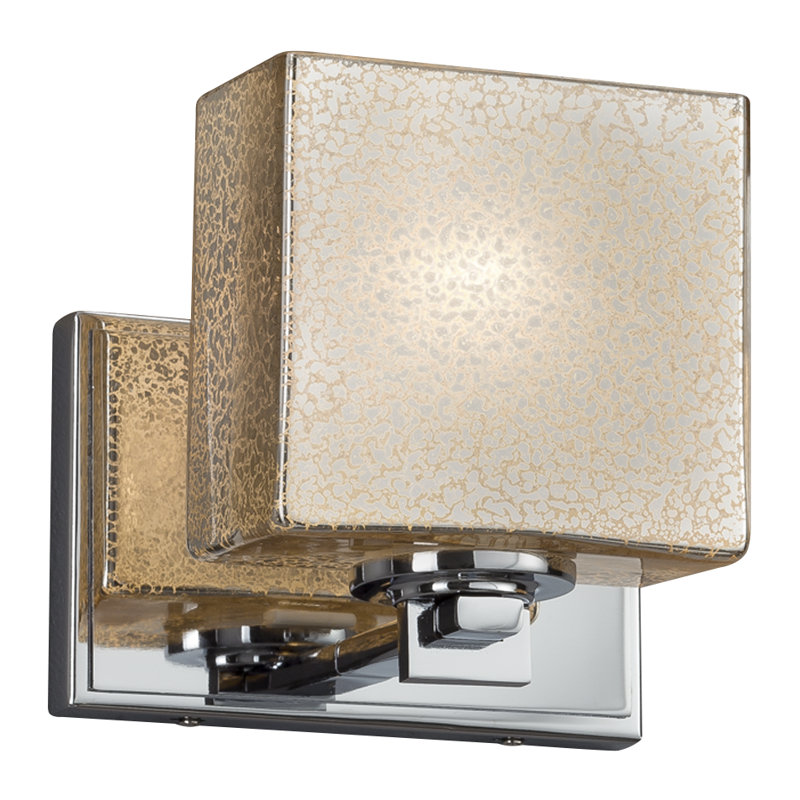 Appliquee à bras 1 lumières Casson, Chrome poli