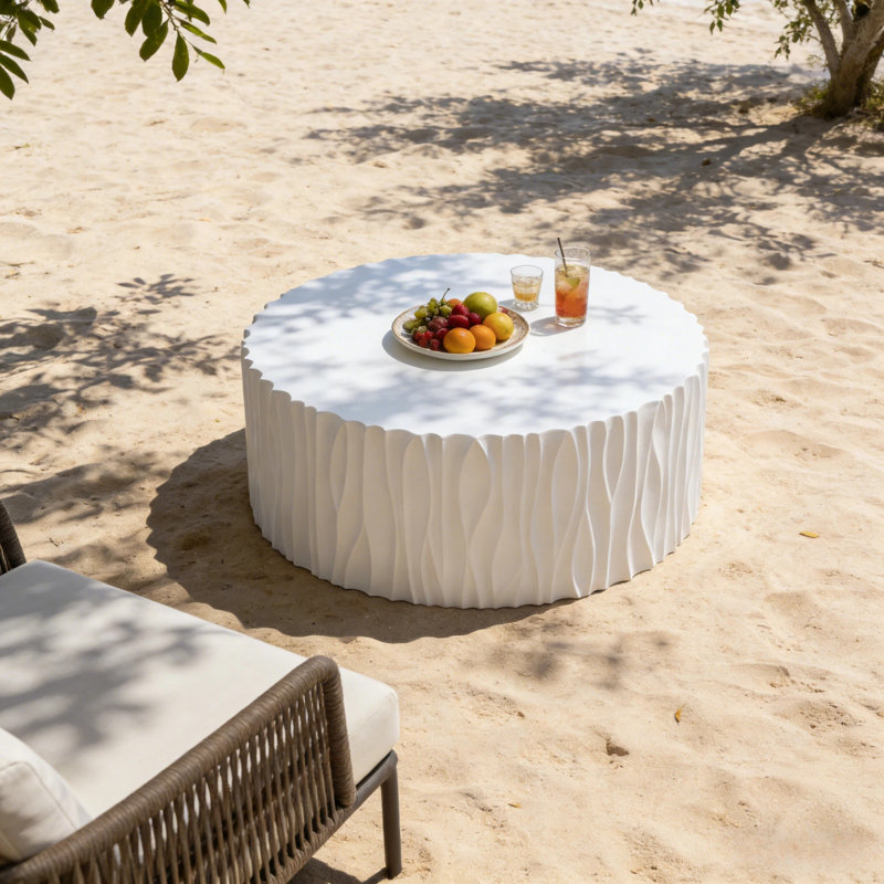 Table basse d'extérieur Kygo, White